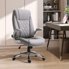 Vinsetto High Back Executive Office Chair Home Swivel Grey