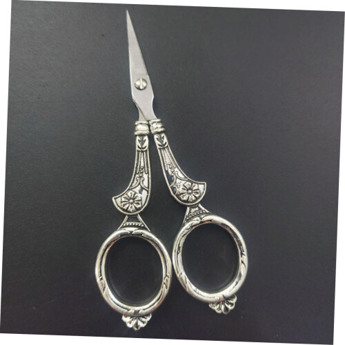 retro embroidered scissors sewing antique scissors embroidery thread pliers 1