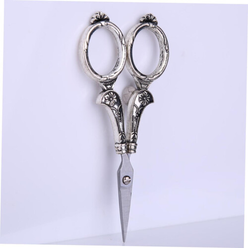 retro embroidered scissors sewing antique scissors embroidery thread pliers 2