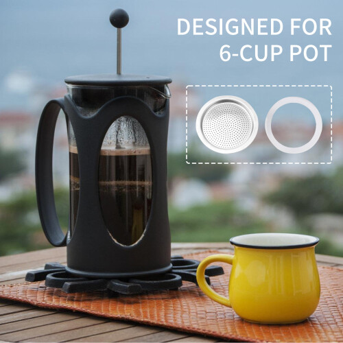 4Pcs Espresso Pots Replacement Set Essential Espresso-Steel pot 2