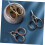 1 piece Embroidered scissors Sewing scissors Embroidery thread scissors in retro style 4