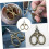 1 piece Embroidered scissors Sewing scissors Embroidery thread scissors in retro style 5