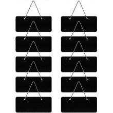 2025 New Small Reusable Mini Chalkboard Signs - 10pcs Hanging