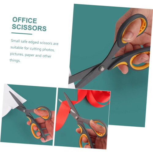 2 pieces Teflon scissors All duty office multipurpose scissors universal scissors For students nonstick scissors Abs 1