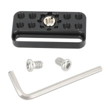 3/8" kompatible Multi-Loch-Kamera-Montageplatine aus leichter