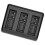 Dreifach-Akkuladestation mit USB-C- und USB-Port-LED-Anzeigen 1