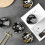 4part Japanese relief, 3D underglaze ceramic tableware, soy sauce small dishes  black multifish 5