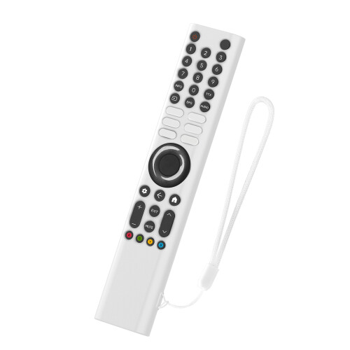 Couverture complète en Silicone pour télécommande TV-Blanc