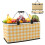 30L Foldable Shopping Basket with Lid and Aluminium Handle 1