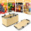 30L Foldable Shopping Basket with Lid and Aluminium Handle 4