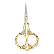 Pflaumens chere Nähwerkzeug Detailschere Nähfadenabschneider Metallschere Spitze Schereickte Schere DIYWerkzeug Trimmer Rostfreier Stahl Golden