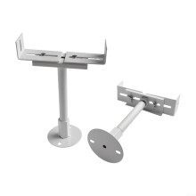 2 adjustable radiator supports made of aluminum, designed to efficiently accommodate various heights (adjustable 26–31 cm)