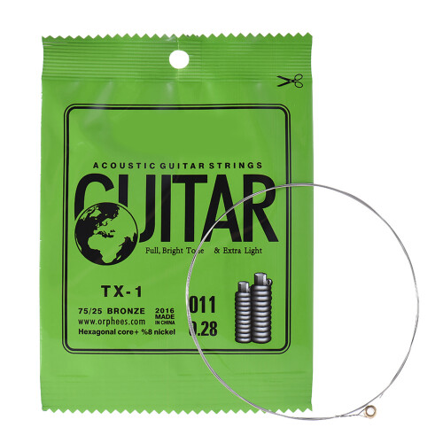 Orphee TX-1 Einzelsaite als Ersatz für akustische 1