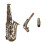 Hochwertiges Altsaxophon in Eb-Flat-Optik mit 1