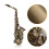 Hochwertiges Altsaxophon in Eb-Flat-Optik mit 2