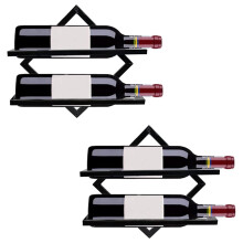 2 S Wallmounted wine rack, Floating glass wine display holder, Wallmounted wine rack, display rack, for homekitchenbar decoration