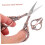 Retro Design Sewing Scissors for Precise Thread and Fabrics for Embroidery Handmade and DIY Projects Compact 4