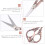 Retro Design Sewing Scissors for Precise Thread and Fabrics for Embroidery Handmade and DIY Projects Compact 2