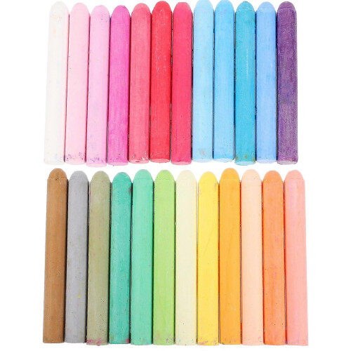 Colorful Chalk Portable Teachers Chalks for Drawing Outdoors 48Pcs
