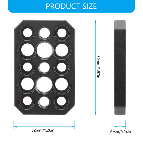 Studio Grade Aluminum Alloy Mount Plate Universal Camera 2