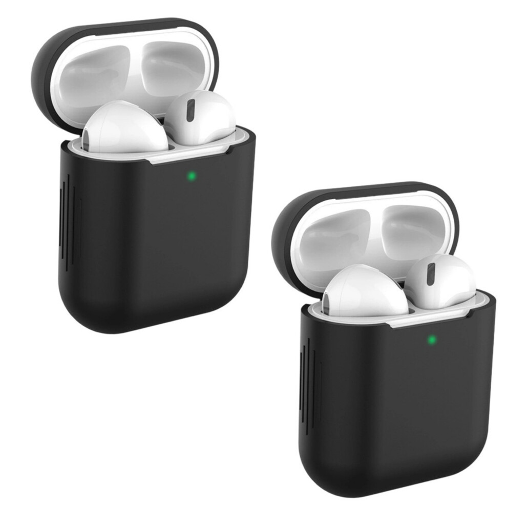 2Pc Strong Shockproof Silicone Cover Case Protective Skin-Black 7709000210350