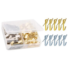 Picture hooks made of metal, durable, with nails, easy tallation, 40 pieces