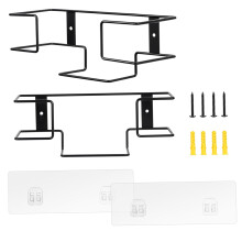 Hand dispenser wall mount, glove box holder, 2pcs metal dispenser, spacesaving organizer for food , office, home