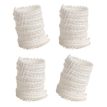 2 Pairs Ballet Themed Shoe Laces Durable Polyester-White 120cm