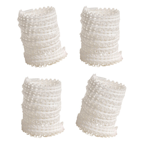 2 Pairs Ballet Themed Shoe Laces Durable Polyester-White 120cm