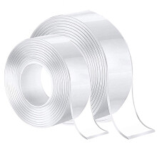 Nano Tape, DoubleSided Strong, Magic, NonMarking, Washable (Medium 2 cm, Small 1 cm), Pack of 2