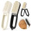 Double Side Shoe Cleaner Brush 2-in-1 Shoe Scraper with-White 7