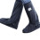 Rainproof PVC Boot Shoe Covers Zippered Closure For-Black XL 7