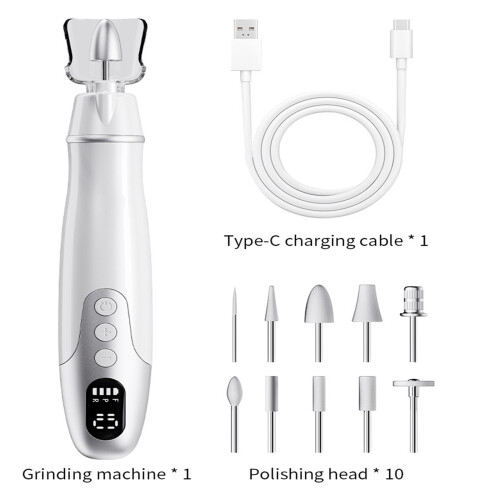 Modifiable Electric Unguis Pruner 10 Speed Grades USB-Gray 1