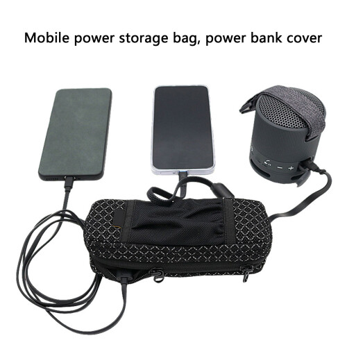 Zippered Case Storage Pouch Scratch Resistant Soft Pouch with 1