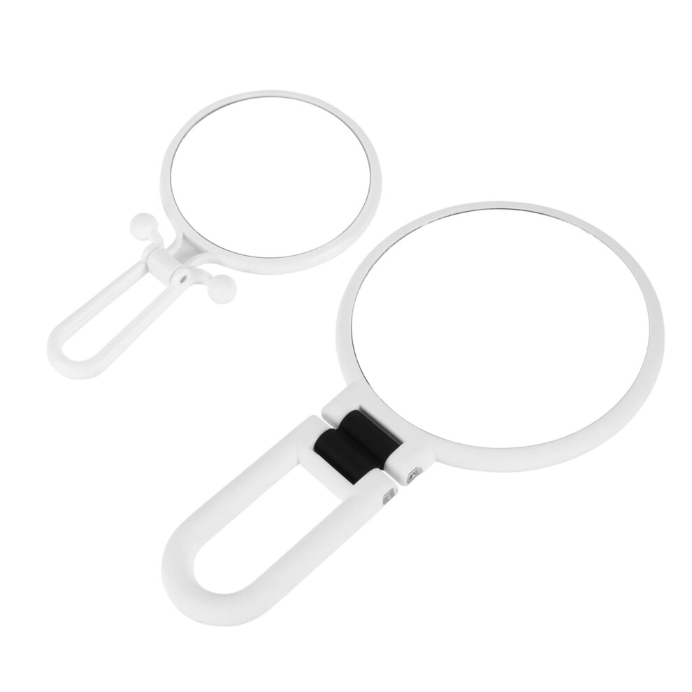 2 x Folding Makeup Mirror, Travel Cosmetic Mirror, 15x Magnifying Mirror,