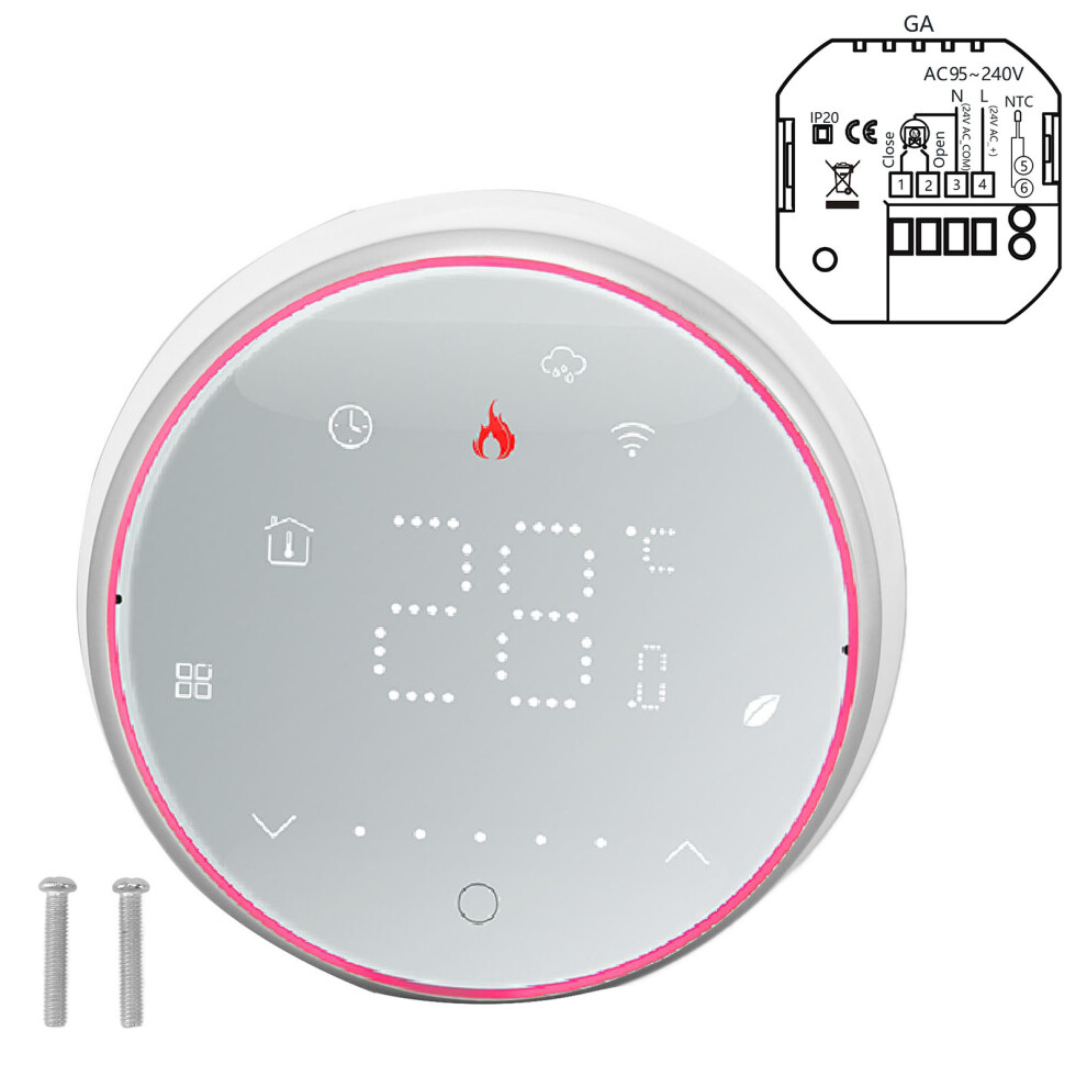 Smart Thermostat With Weekly Programmable Function And Touch Screen Display, Wifi Enabled Voice Controlled Programmable Temperature Control System Wit 9198585907409