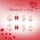 24Pcs Shining Valentines False Nail French Tip White With Bows 6