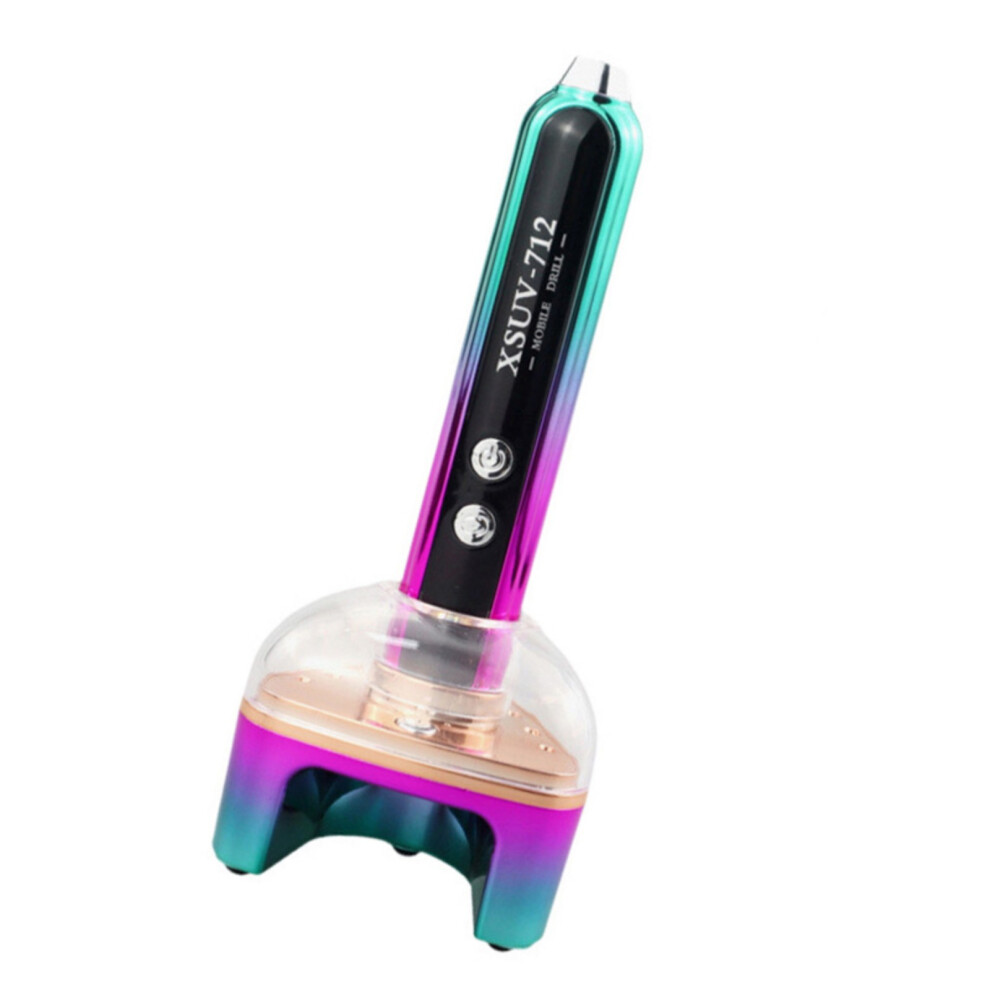 Red/Green Usb Rechargeable 35000Rpm Unguis Drill Machine- And