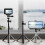 Adjustable Height Mini Tripod Rack Aluminum Alloy-Black 5