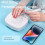 Portable Compact Nail Art Dust Collector Extractor Quiet-Pink 3