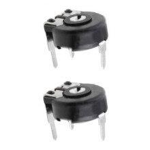 Potentiometer PT10 Trimmer 500 Ohm Horizontal Lying 2 Pieces (0005)