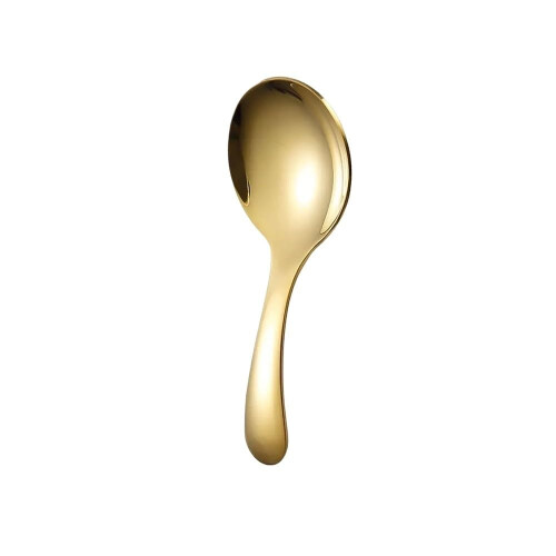 Short Handle Spoon Fork Set 304 Stainless Steel Storage Case Gold Scoop Dessert Fruit Tableware