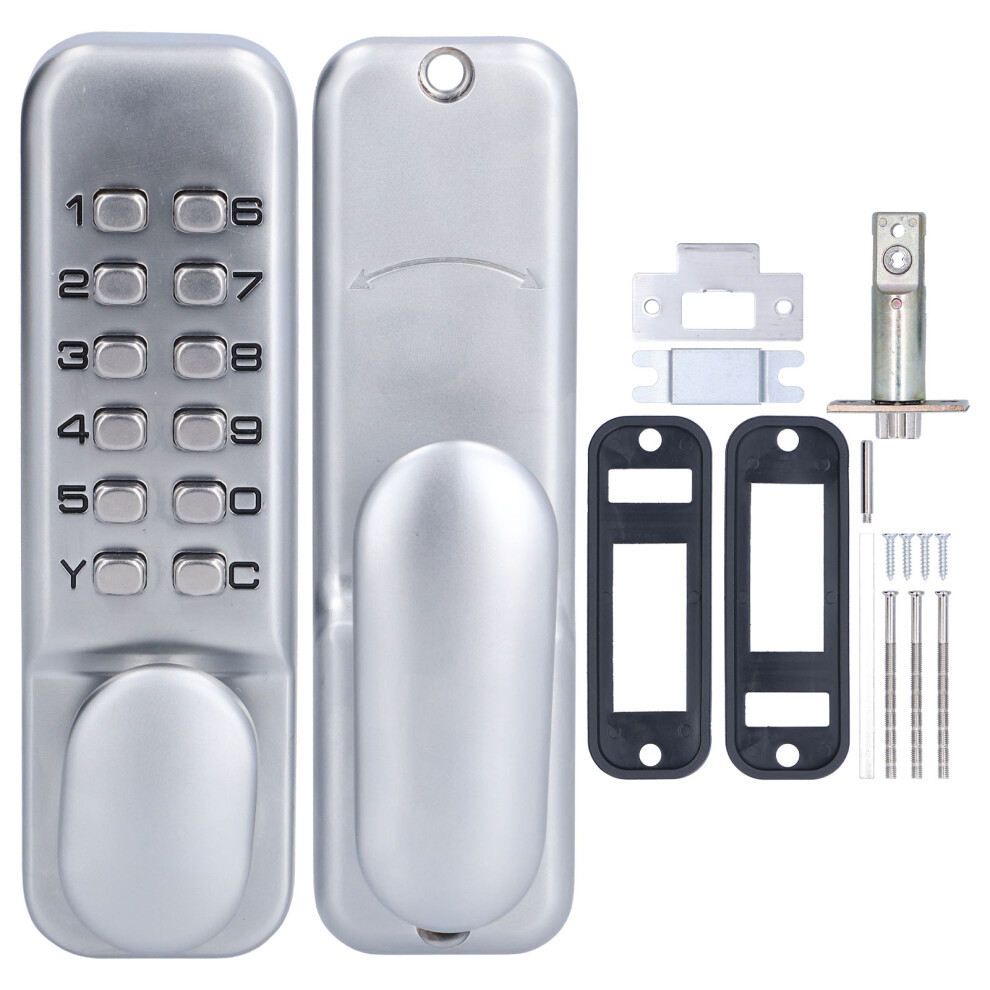 Mechanical Password Door Lock, Precise And Safe Sliding Door Security Lock, Features Waterproof Design, Non-Repeating Numbers, Quiet Operation, Includ 9198585908178