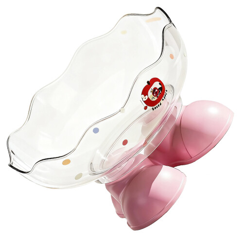 Christmas Party Dessert Plate Boot Designs Snacks-  Pink