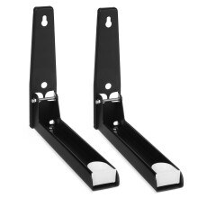 Adjustable Stainless Steel Microwave Wall Mount Shelf Extendable Bracket Heavy Duty Kitchen Easy Installation