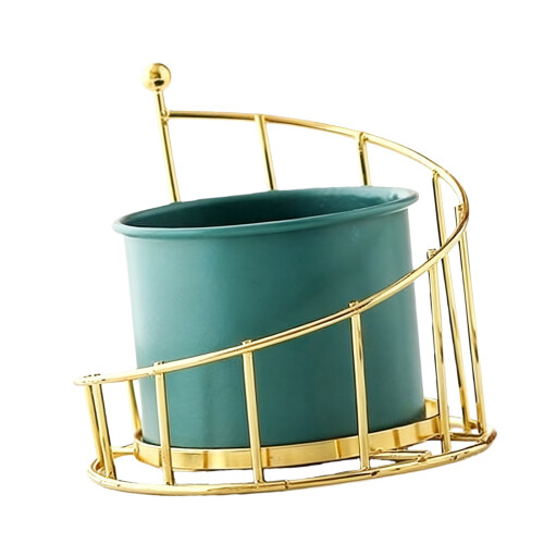 Flowerpot Automatic Water Absorption Round Double Layer-Blue