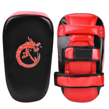Taekwondo Punch Pad Martial Arts Leather Foam Curved Hand Pads Taekwondo MMA Boxing Punch Pad Battle Sport Kick Shield Taekwondo