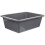 Plastic laundry basin rectangular 34x23.5x11cm with double side handles stackable 3
