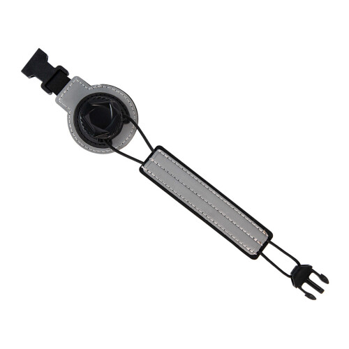 Elastic Cycling Ankle Straps Adjustable Reflective-silver gray