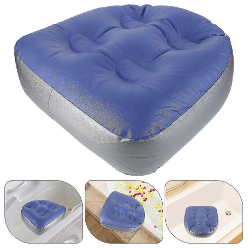 Suction Cup Inflatable Bath Mat 2 Pack PVC Material Bathtub Seat Cushion 2